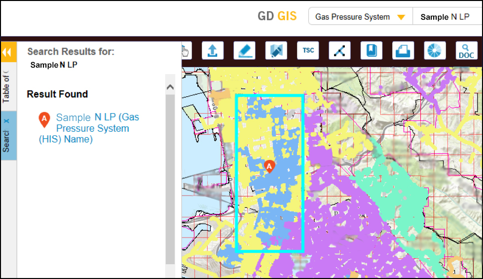 Layers deployed across suite of Gas Distribution products including Web Viewer, Desktop, and Mobile