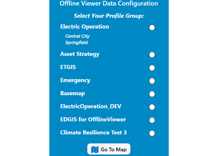 Offline Viewer User Selections