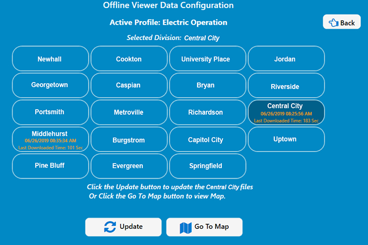Offline Viewer Location Selection