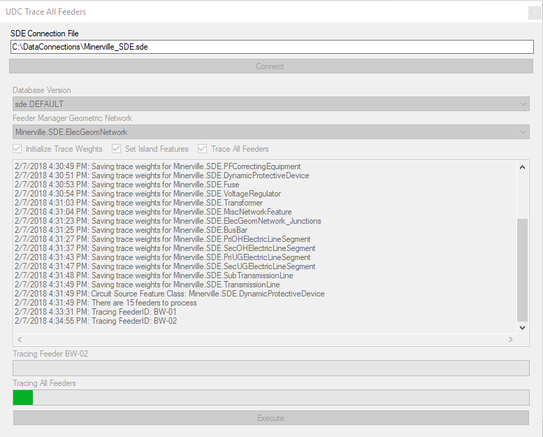 UDC tool - tracing all feeders