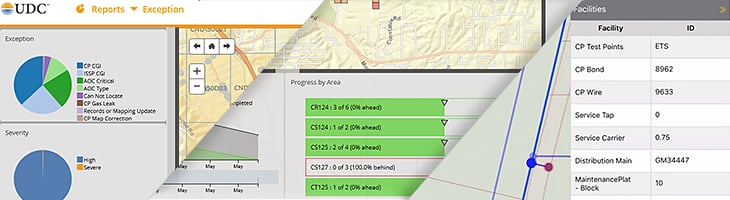The key value of the Digital Utility Gas Compliance solution Digital Utility Gas Compliance Manager dashboard views