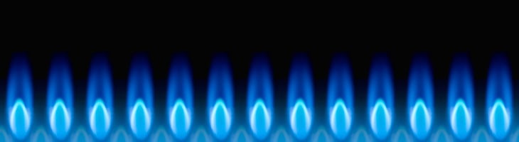 The current state of gas outage management row of gas flames