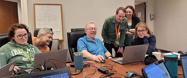 AVANGRID and UDC staff collaborating in training session