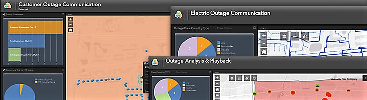 DyAN outage communications for grid dashboard