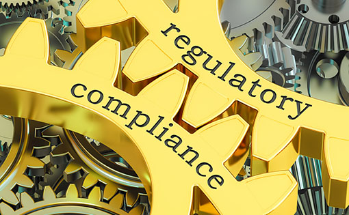 compliance and regulation gear concept